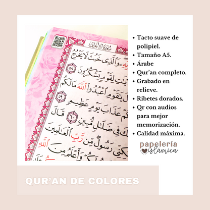 QUR'AN ÁRABE DE COLORES