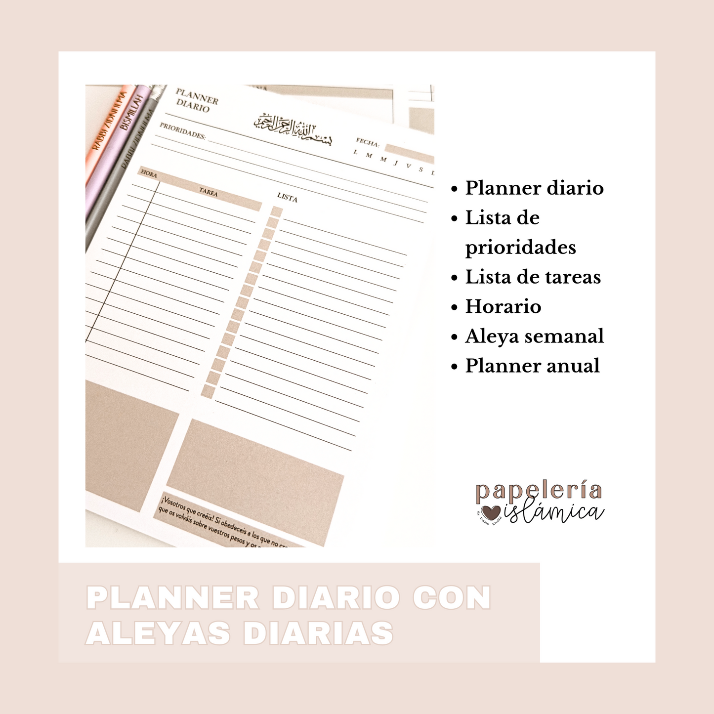 PLANNER DIARIO CON ALEYAS A5