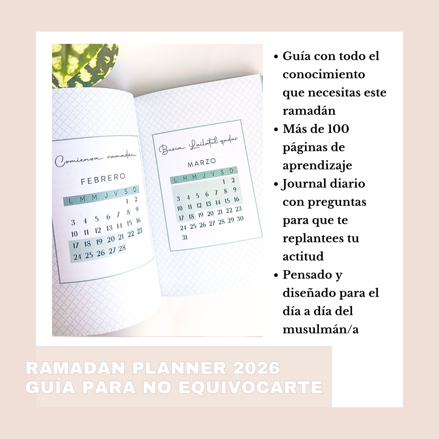 RAMADÁN PLANNER 2026 AL-QIYAM – guía práctica para vivir el ramadán con conciencia
