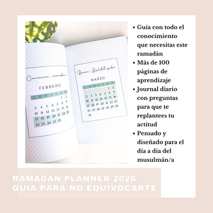 RAMADÁN PLANNER 2026 AL-QIYAM – guía práctica para vivir el ramadán con conciencia