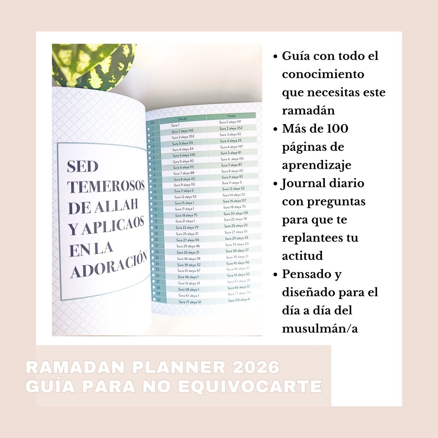 RAMADÁN PLANNER 2026 AL-QIYAM – guía práctica para vivir el ramadán con conciencia
