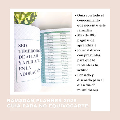 RAMADÁN PLANNER 2026 AL-QIYAM – guía práctica para vivir el ramadán con conciencia