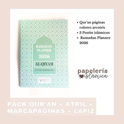 PACK QUR'AN COLORES + RAMADAN PLANNER + POST-ITS