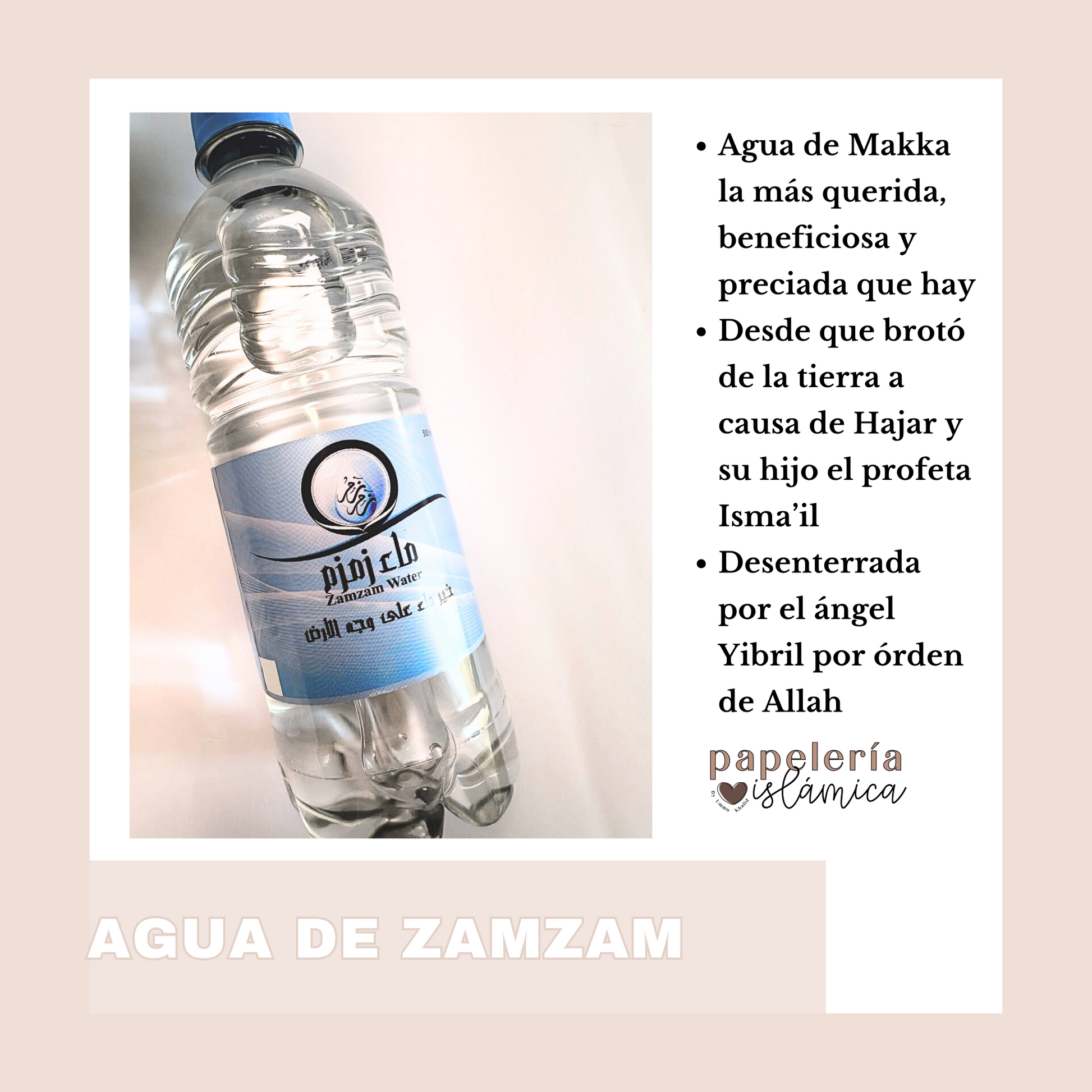 AGUA zamzam de mekka papeleriaislamica sunnah 1