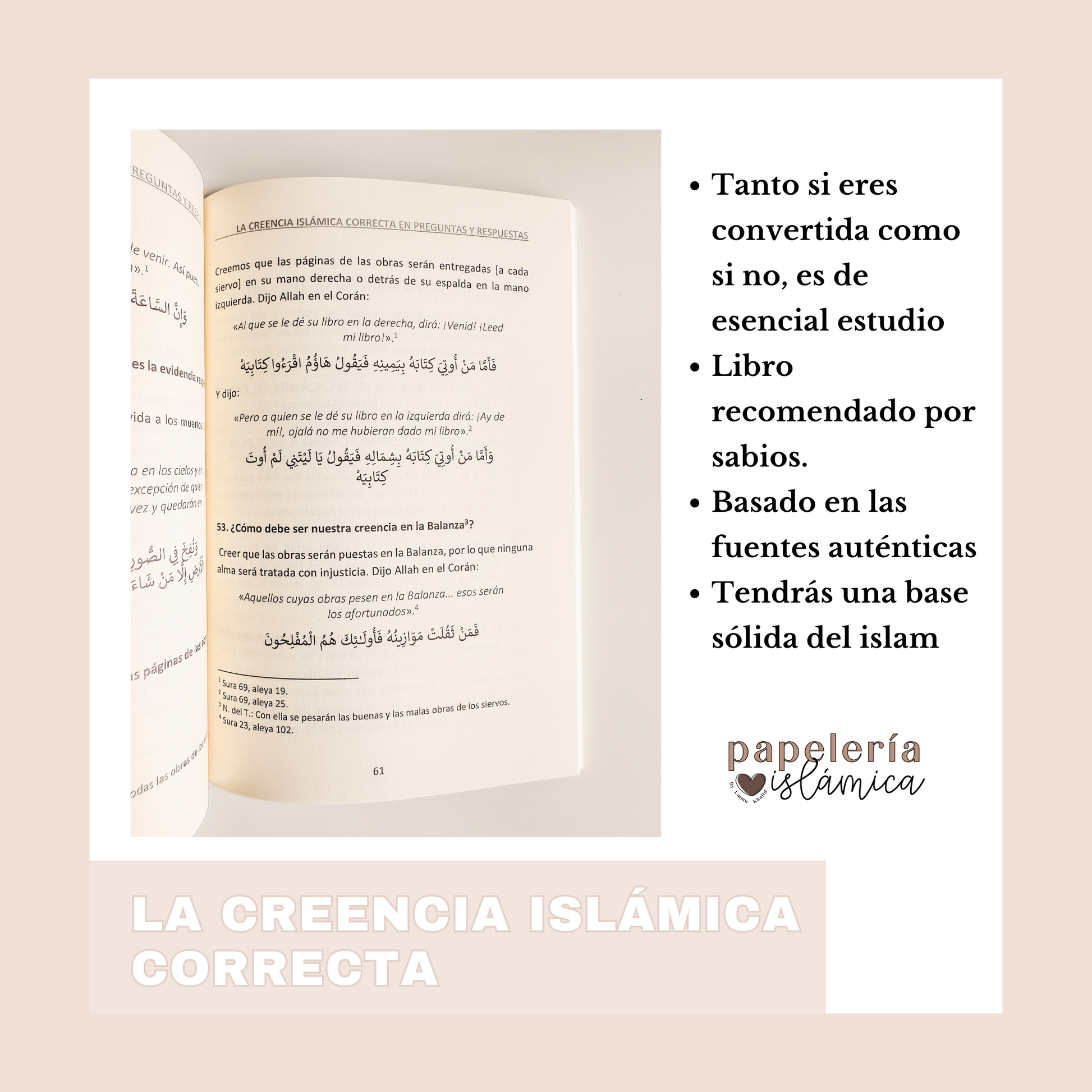 LA CREENCIA ISLAMICA CORRECTA