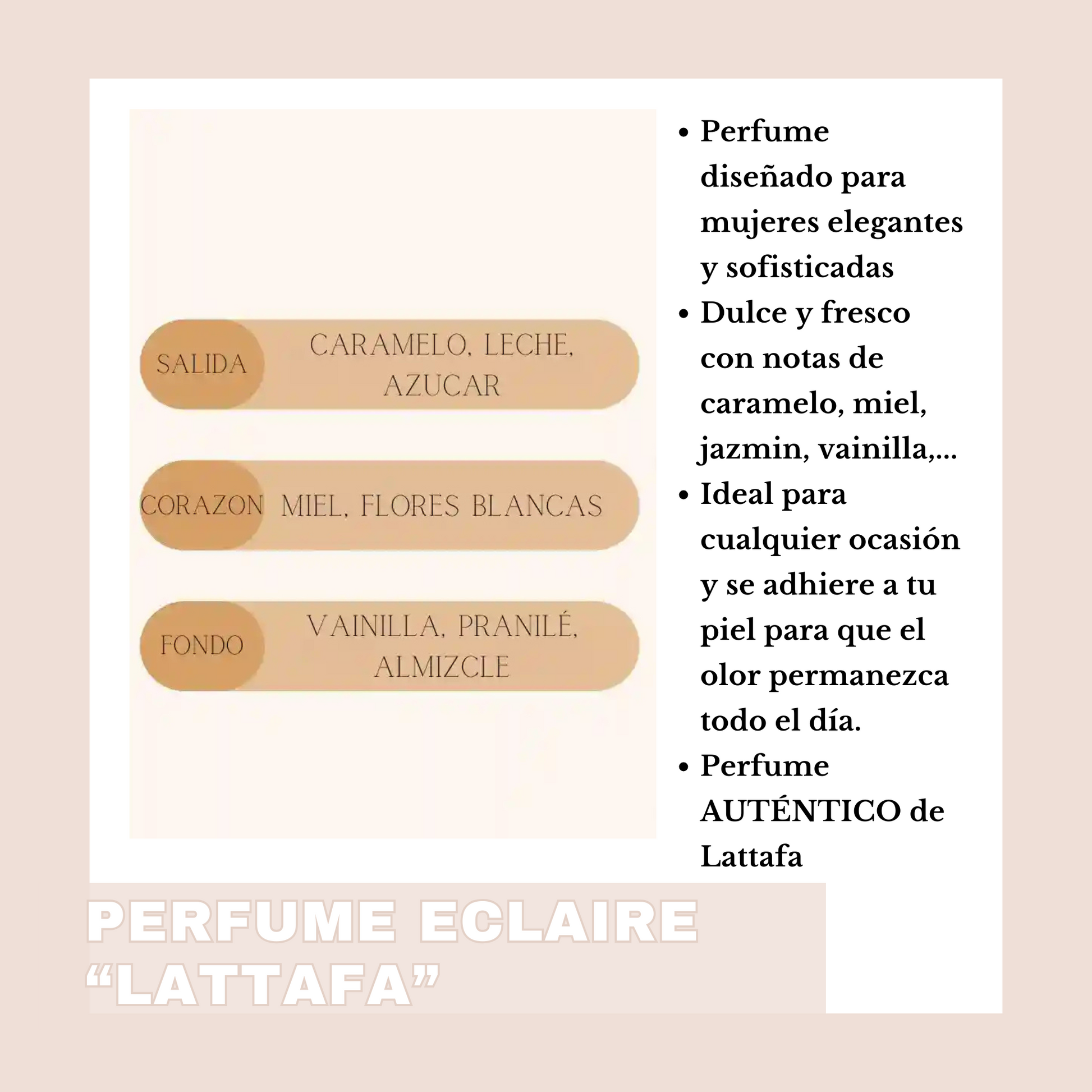 PERFUME ECLAIRE LATTAFA 28,95E AUTENTICO 2