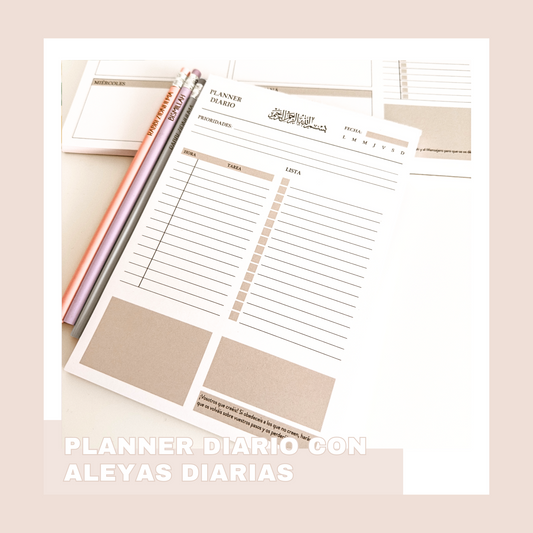 PLANNER DIARIO ISLÁMICO CON ALEYAS