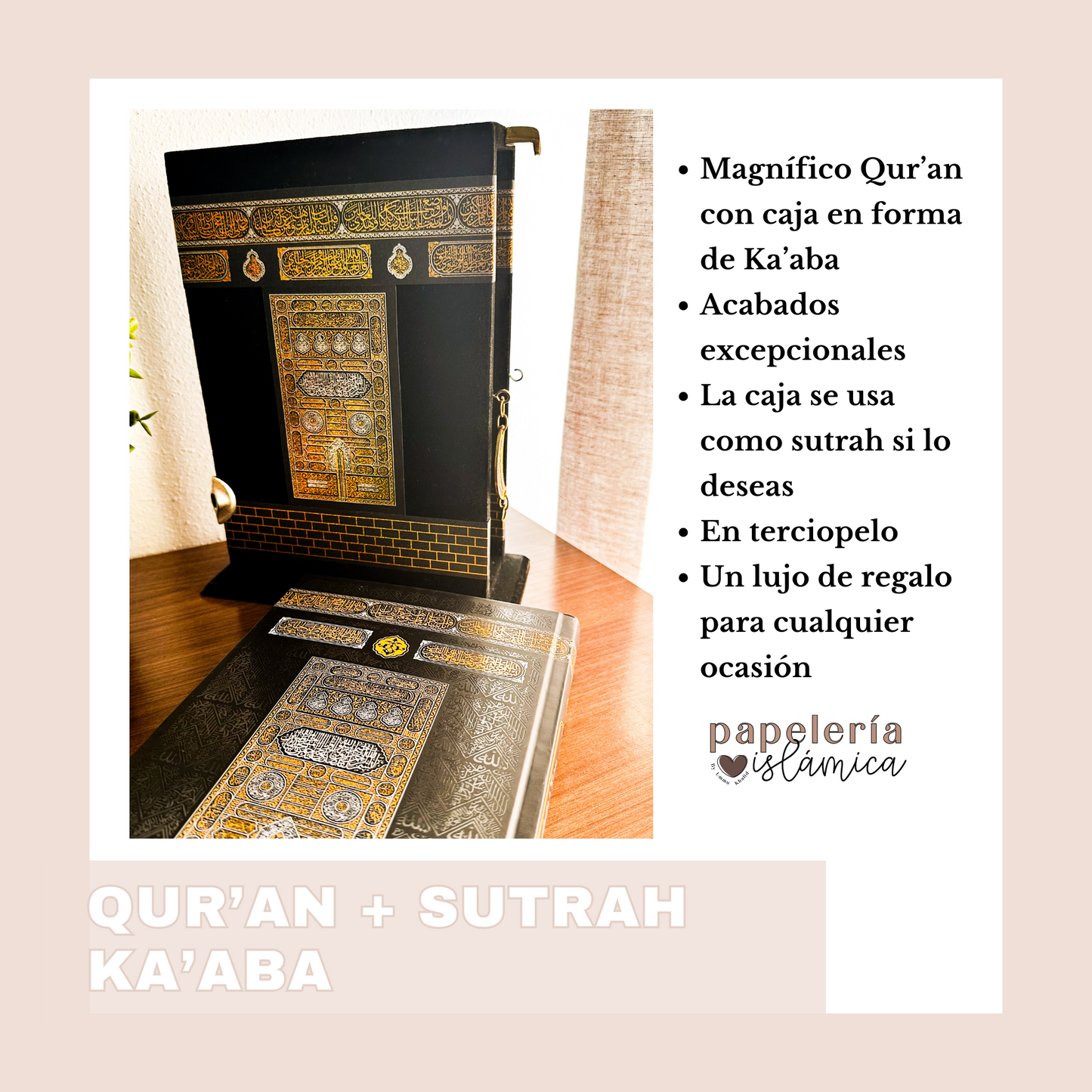 QURAN KAABA CON SUTRA REGALO PAPELERIA ISLAMICA 2