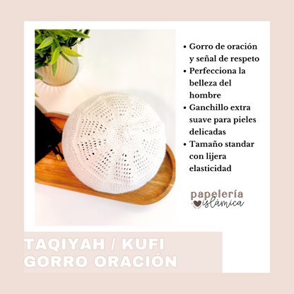 Taquiyah kufi gorro islam oracion 1
